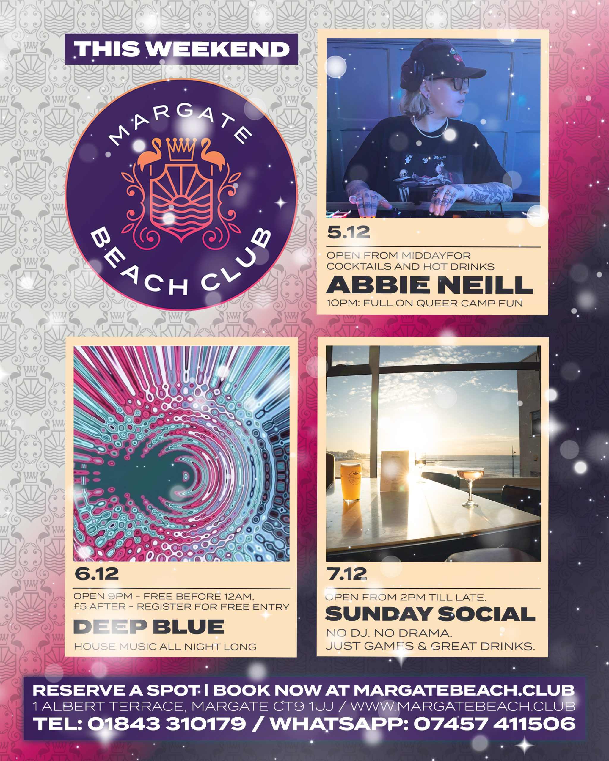 Margate Beach Club, Kent December 2025 Christmas Parties